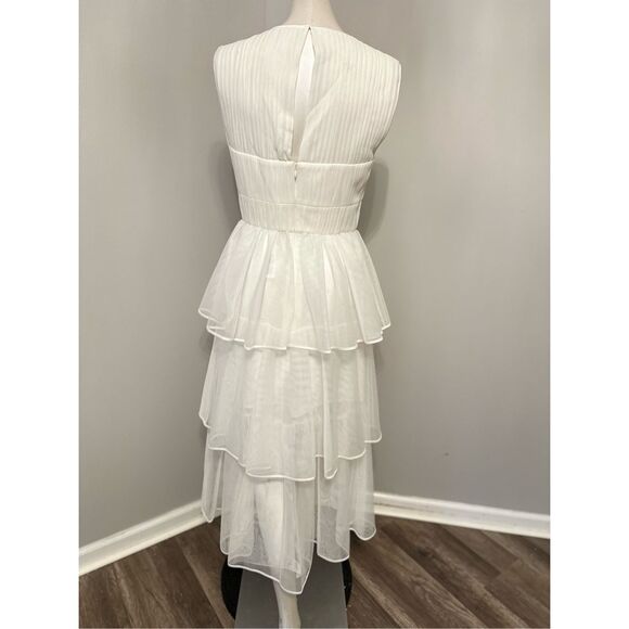 NWT SIMKHAI BENTON TULLE PLISSE MIDI DRESS $795 - Picture 10 of 13